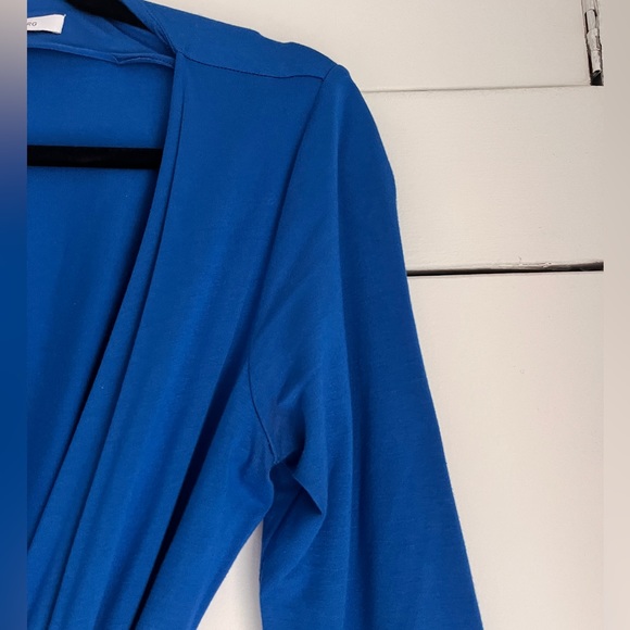 DVF New Julian Two Mini Diane Avon Furstenberg royal blue wrap dress 4 - Picture 3 of 8